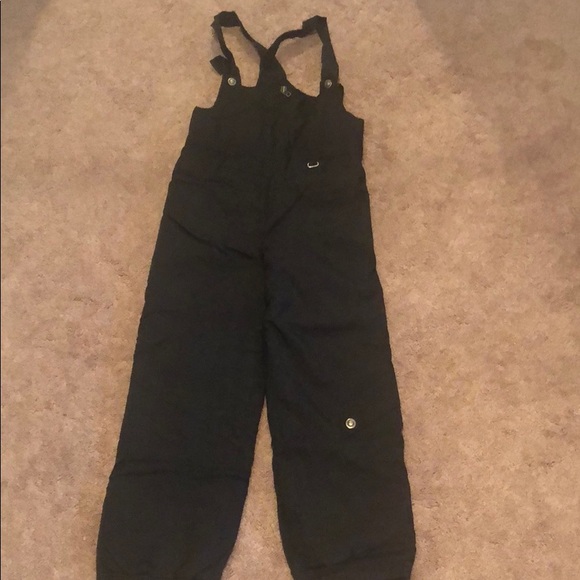 boys black overalls